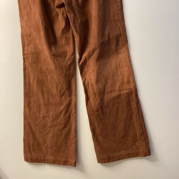 Reformation Mick High Rise Corduroy Wide Leg Pants Brown - Picture 7 of 13